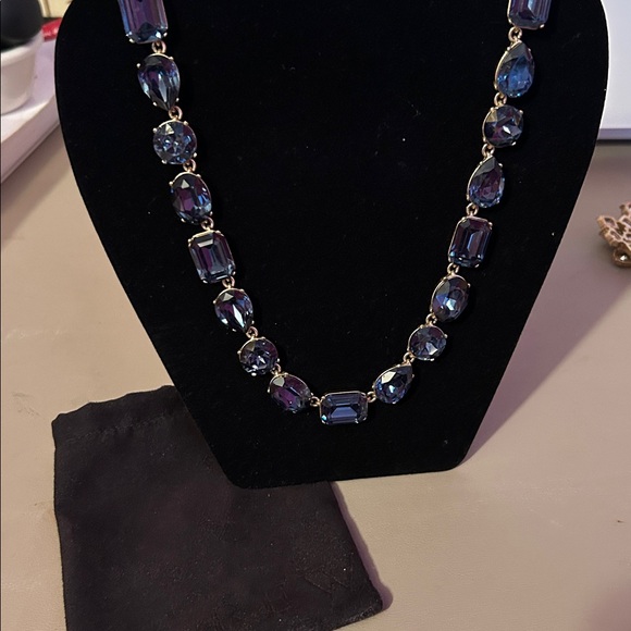 Elegant J.Crew Blue Gemstone Necklace - Picture 4 of 5
